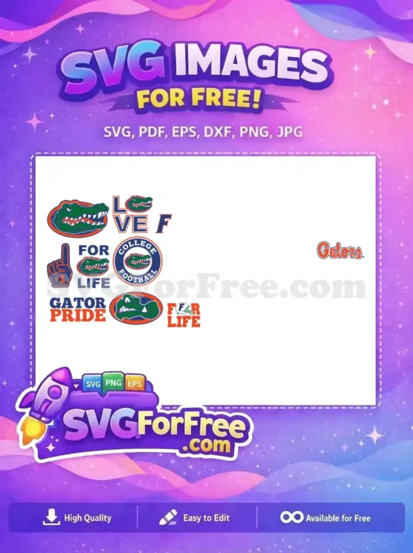 Free Gator Head Free College Football Fan Florida Free SVG