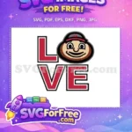 Free Scarlet Letters Free Brutus Buckeye Ohio Love Free SVG - Instant Download