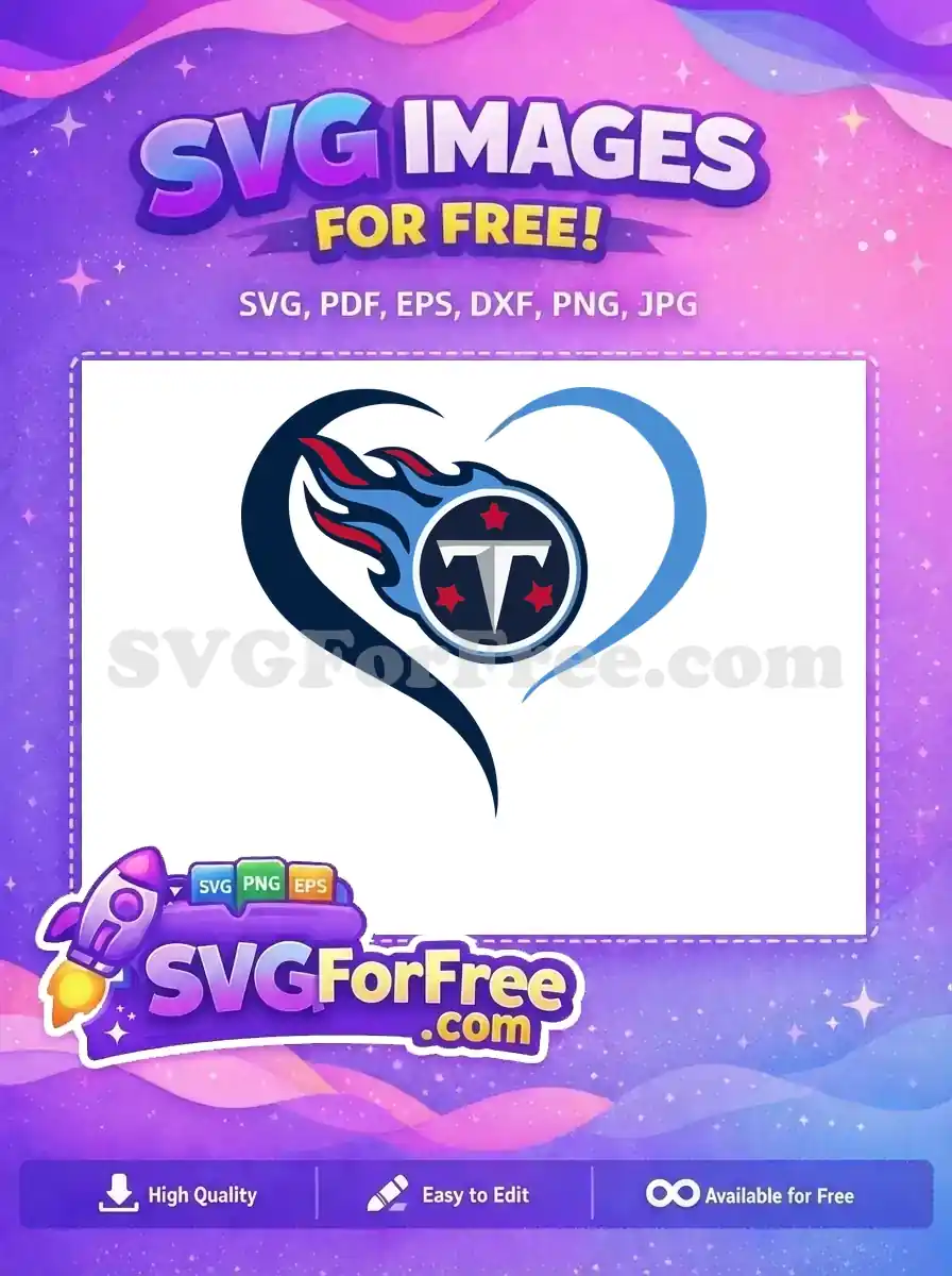 Free Tennessee Titans Logo Free Heart Design Sport Free SVG