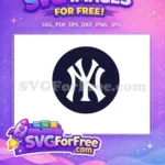 Free White NY Free Sport Logos Yankees Free SVG - Instant Download