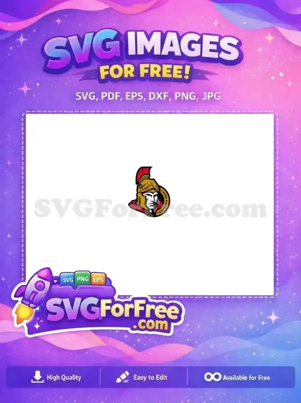 Free Ottawa Senators Gold Helmet Free Sport Logos Design Free SVG