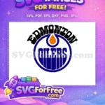 Free Edmonton Oilers Logo Free Blue Orange Sport Free SVG - Instant Download