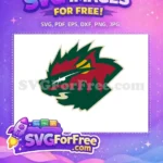Free Green Maroon Silhouette Free Forest Scene Sport Free SVG - Instant Download