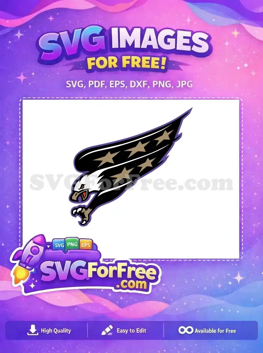 Free Angry Eagle Free Stars Sport Logos Free SVG