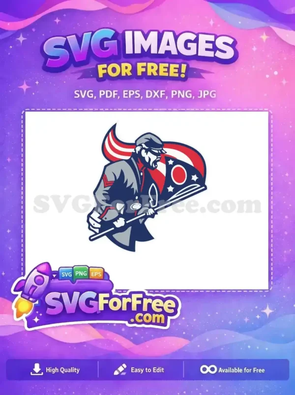 Free Patriotic Soldier Free Ohio Flag Sport Logos Free SVG