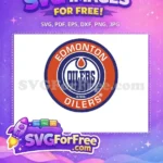 Free Orange Blue Logo Free Edmonton Oilers NHL Free SVG - Instant Download