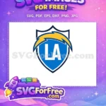 Free LA Chargers Logo Free Bolt Design Sport Free SVG - Instant Download