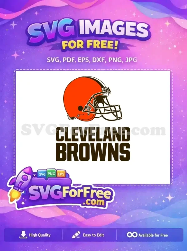 Free Orange Helmet View Free Cleveland Browns Sport Free SVG