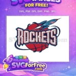 Free Rockets Basketball Free Shark Rocket Sport Logos Free SVG - Instant Download