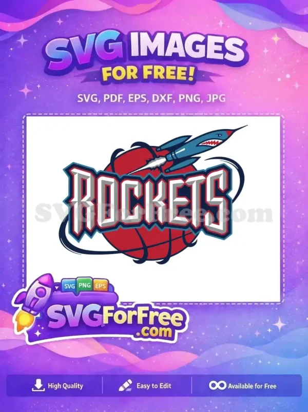 Free Rockets Basketball Free Shark Rocket Sport Logos Free SVG