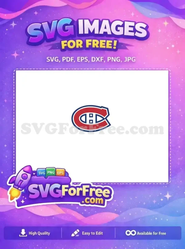 Free Montreal Canadiens Logo Free NHL Hockey Team Free SVG