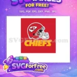 Free Red Helmet Free Chiefs Logo Sport Free SVG - Instant Download