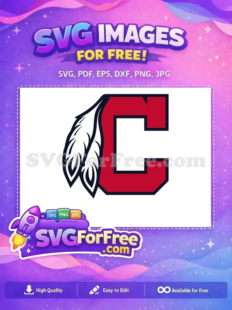 Free Letter C Logo Free Chief Feather Sport Free SVG