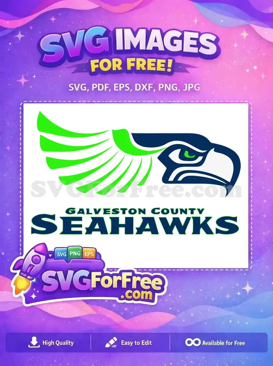 Free Green Winged Free Galveston Seahawks Sport Free SVG