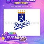 Free Orange KC Crown Free Royals Script Sport Free SVG - Instant Download