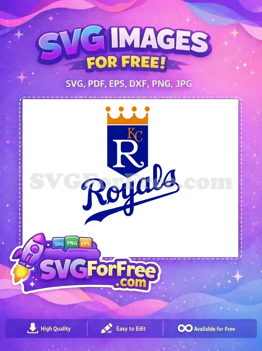 Free Orange KC Crown Free Royals Script Sport Free SVG