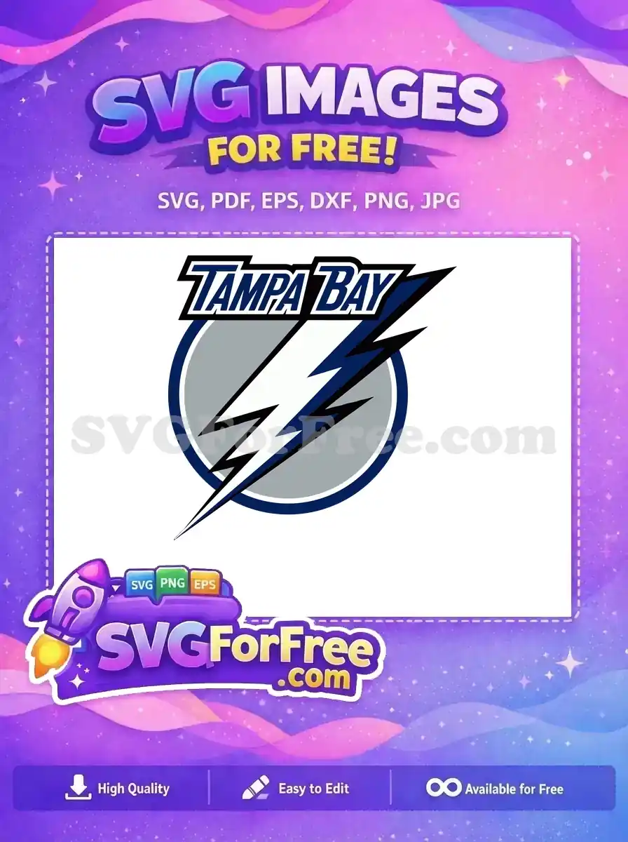 Free Lightning Bolts Free Tampa Bay Hockey Free SVG