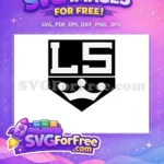 Free LS Kings Logo Free Black White Sport Free SVG - Instant Download