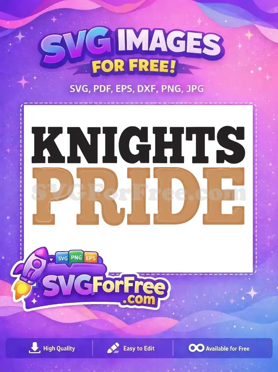 Free Black Knights Free Brown Pride Sport Logos Free SVG