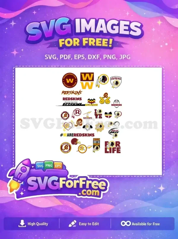 Free Washington Redskins Logos Free American Football Team Free SVG