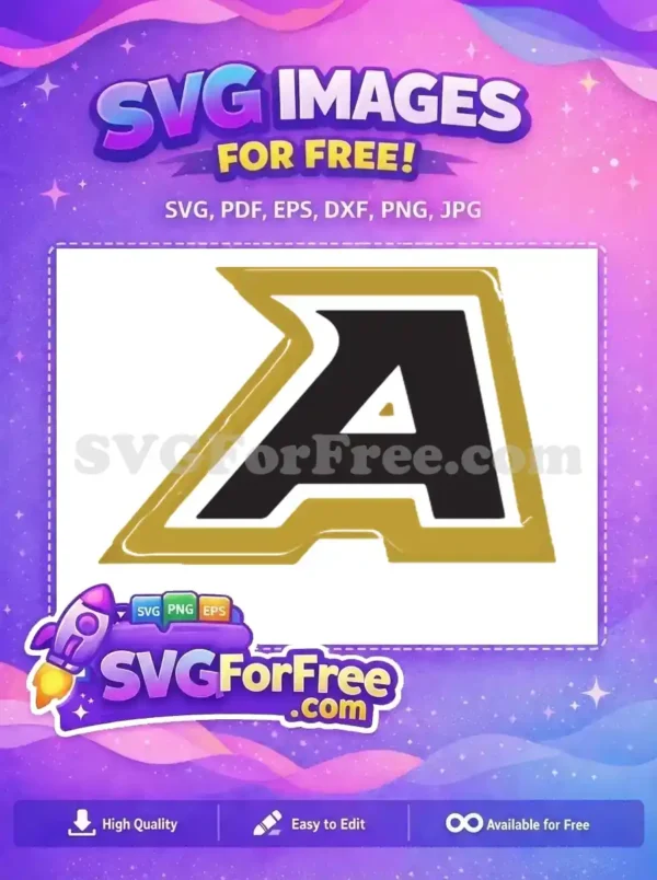 Free Black Letter A Free Gold Outline Sport Free SVG Free Black Letter A Free Gold Outline Sport Free SVG