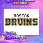 Free Black Gold Bruins Free Sport Logos Free SVG - Instant Download