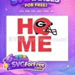 Free Red Helmet Free Georgia Bulldogs Home Free SVG - Instant Download