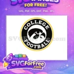 Free Iowa Hawkeyes Free College Football Sport Free SVG - Instant Download