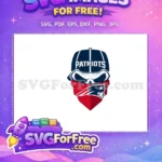 Free Skull Mask Free Patriots Logo Sport Free SVG - Instant Download