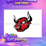 Free Red Angry Bull Free Sport Logos Free SVG - Instant Download
