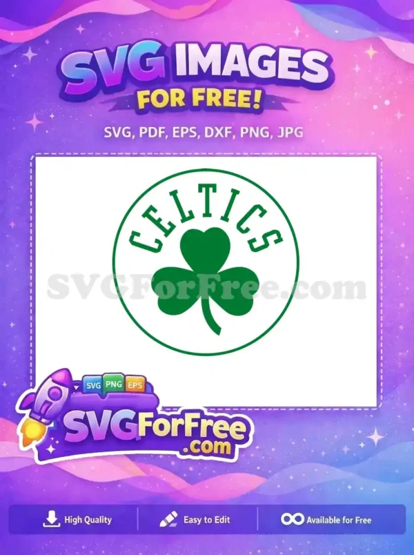 Free Green Shamrock Free Celtics Logo Sport Free SVG