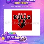Free Chicago Bulls Logo Free Black Silhouette Sport Free SVG - Instant Download