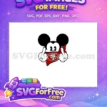 Free Cartoon Gesture Free Red Bandana 49ers Free SVG - Instant Download