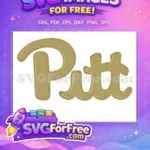 Free Pitt Panthers Graphic Free Pitt Logo Sport Free SVG - Instant Download