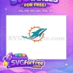 Free Teal Dolphin Free Orange Sun Miami Free SVG 1 - Instant Download