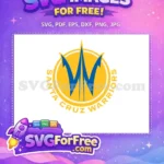 Free Blue Trident Free Santa Cruz Warriors Sport Free SVG - Instant Download