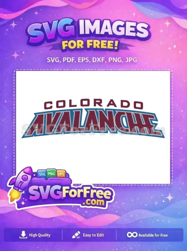 Free Colorado Avalanche Free Sport Logos Hockey Free SVG