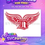 Free Red Wings Logo Free NHL Hockey Sport Free SVG 1 - Instant Download