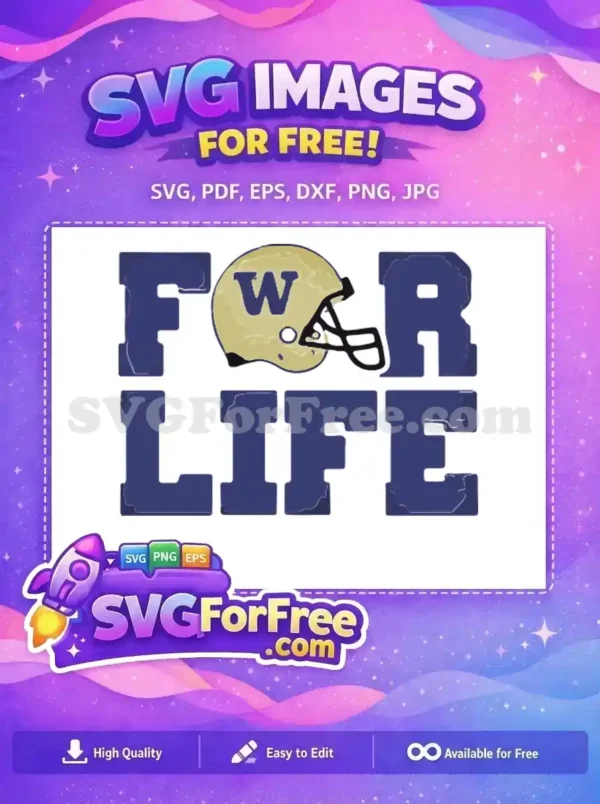 Free Washington Huskies Gold Helmet Free Sport Logos Collegiate Free SVG