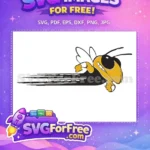 Free Black and Yellow Hornet Free Sport Logos Free SVG - Instant Download