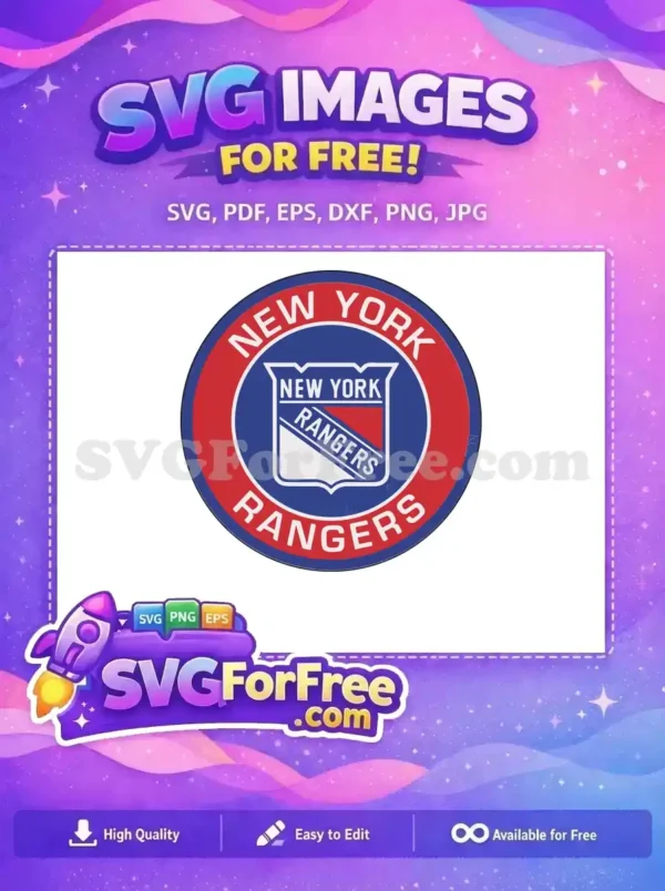 Free New York Free Rangers Sport Logos Free SVG