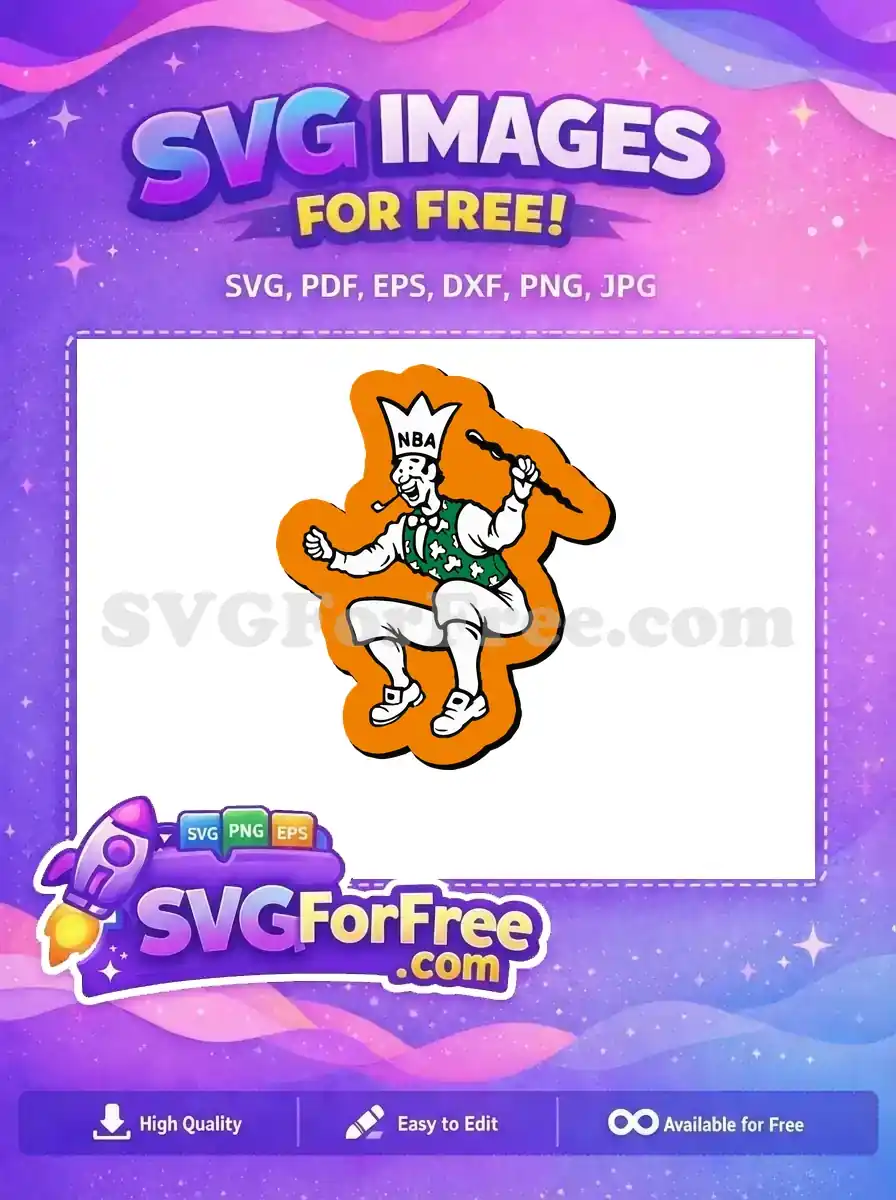 Free NBA Crown Free Shamrock Vest Sport Logos Free SVG 1
