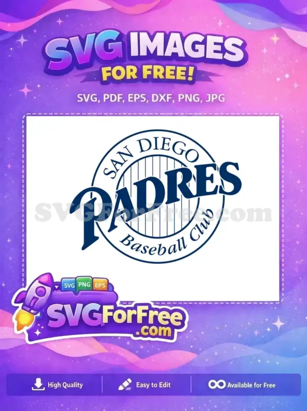 Free San Diego Free Padres Baseball Team Free SVG