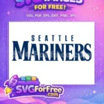 Free Seattle Mariners Text Free Sport Logo Free SVG - Instant Download