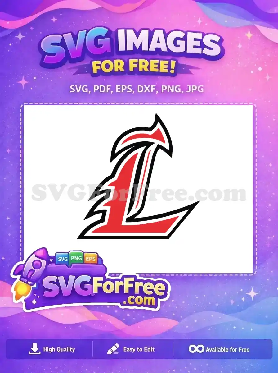 Free Red Black Sport Logo Free Initial L Design Free SVG