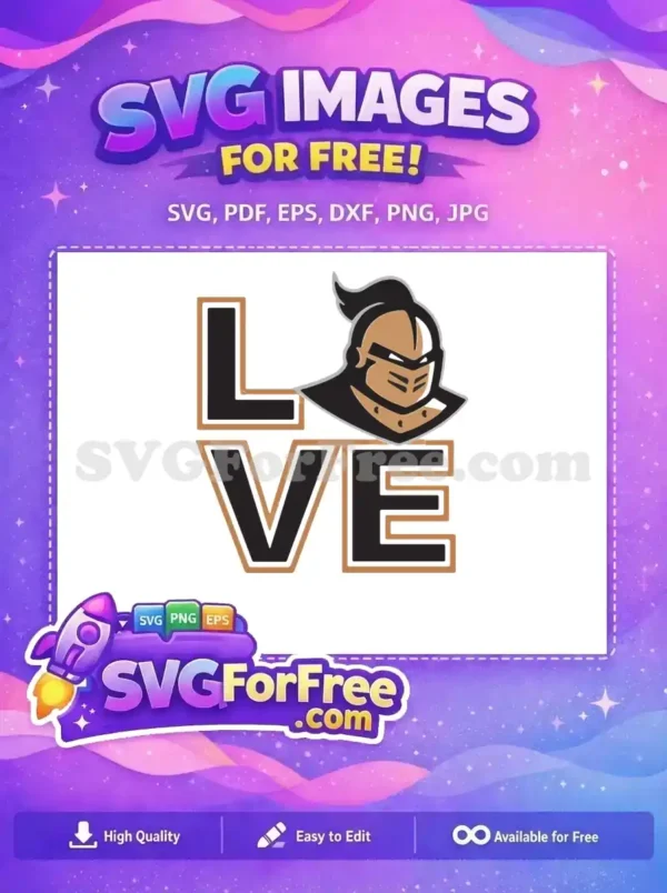 Free Golden Knight Love Free Sports Logos Free SVG