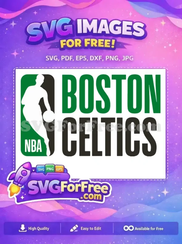 Free Green Boston Free Celtics Sport Free SVG 1