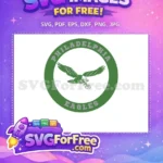 Free Green Philadelphia Free Eagles Logo Sport Free SVG - Instant Download