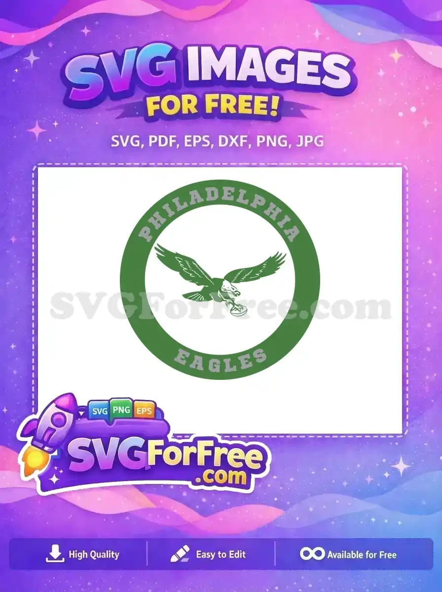 Free Green Philadelphia Free Eagles Logo Sport Free SVG