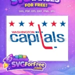 Free Red Blue Stars Free Hockey Stick Washington Capitals Free SVG 2 - Instant Download